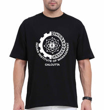 Load image into Gallery viewer, IIM Calcutta Oversized T-Shirt for Men-Black-Ektarfa.online
