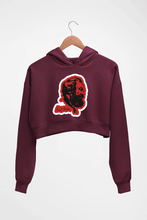 Load image into Gallery viewer, Karl Marx Crop HOODIE FOR WOMEN-Maroon-Ektarfa.online
