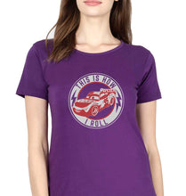 Load image into Gallery viewer, Lightning McQueen T-Shirt for Women-Purple-Ektarfa.online

