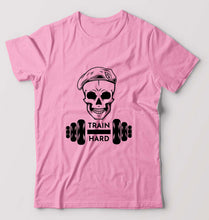 Load image into Gallery viewer, Gym Train Hard T-Shirt for Men-Light Baby Pink-Ektarfa.online
