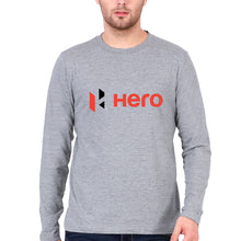 Load image into Gallery viewer, Hero MotoCorp Full Sleeves T-Shirt for Men-Grey Melange-Ektarfa.online
