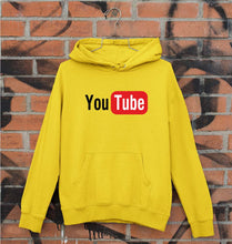 Load image into Gallery viewer, YouTube Unisex Hoodie for Men/Women-Mustard Yellow-Ektarfa.online
