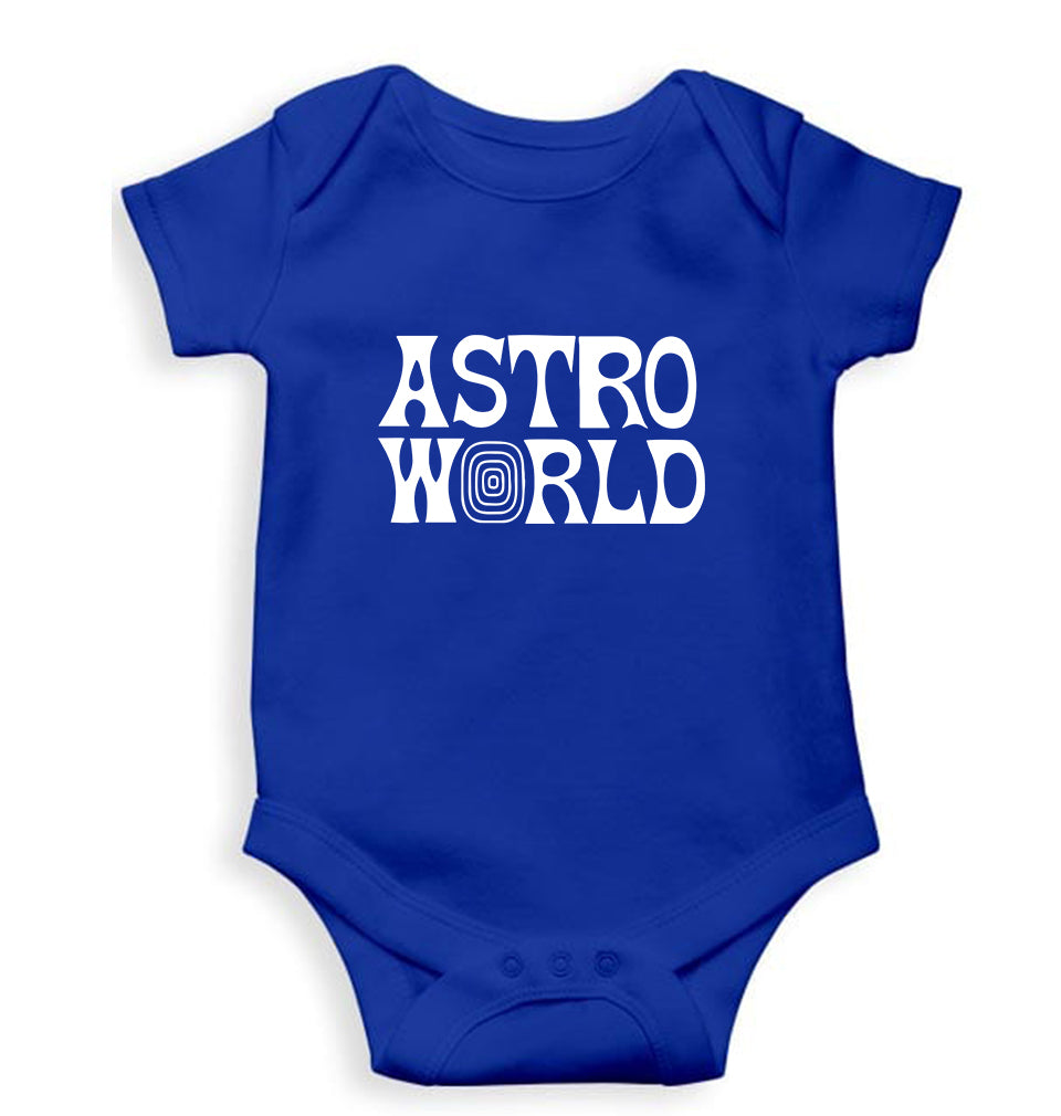 Astroworld Travis Scott Kids Romper For Baby Boy/Girl-Royal Blue-Ektarfa.online