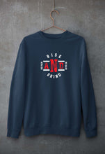 Load image into Gallery viewer, Rise &amp; Grind Gym Unisex Sweatshirt for Men/Women-Navy Blue-Ektarfa.online
