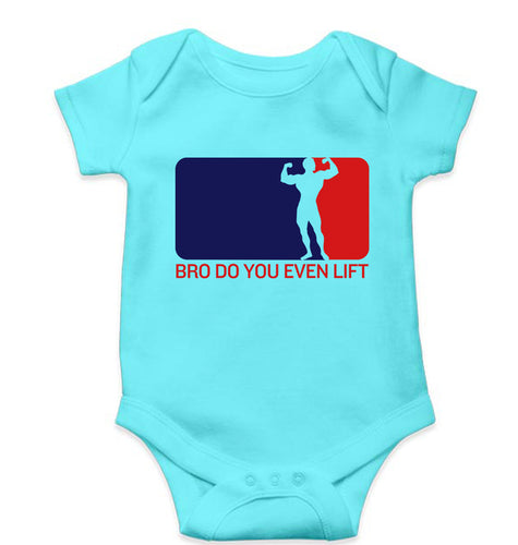 Gym Funny Kids Romper For Baby Boy/Girl-Sky Blue-Ektarfa.online