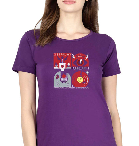 Pearl Jam T-Shirt for Women-Purple-Ektarfa.online