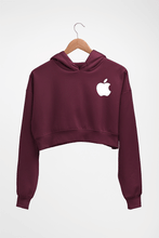 Load image into Gallery viewer, Apple Crop HOODIE FOR WOMEN-Maroon-Ektarfa.online

