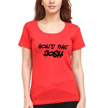Load image into Gallery viewer, How&#39;s The Josh T-Shirt for Women-Red-Ektarfa.online
