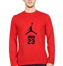 Load image into Gallery viewer, Michael Jordan Full Sleeves T-Shirt for Men-Red-Ektarfa.online
