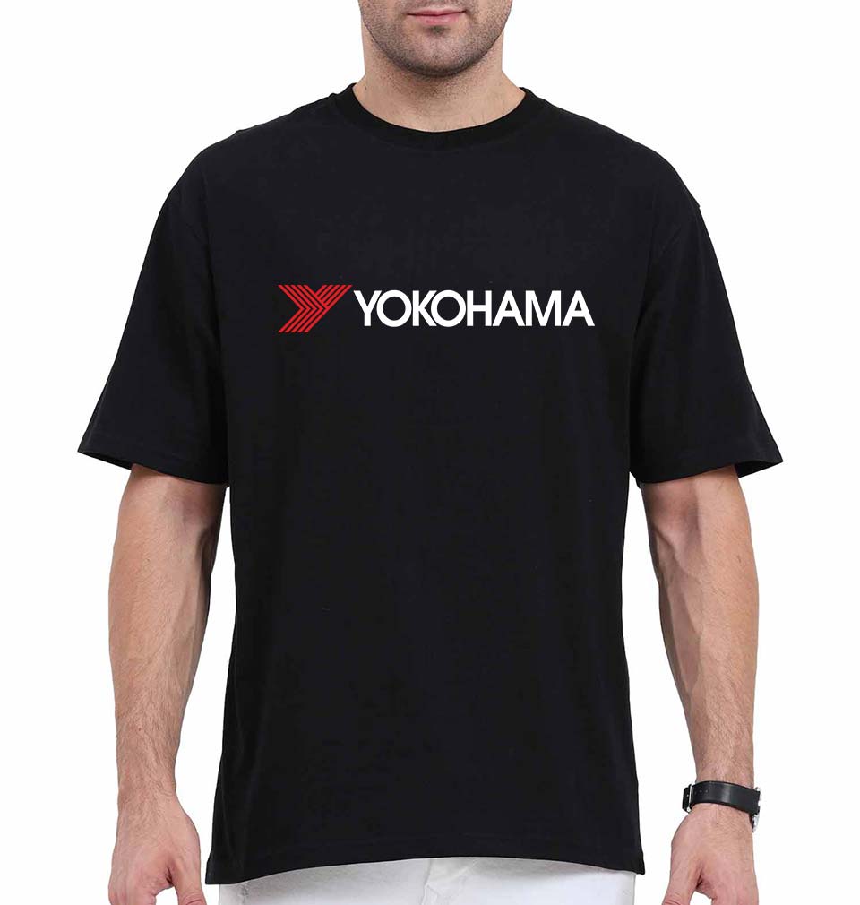 Yokohama Oversized T-Shirt for Men-Black-Ektarfa.online
