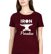 Load image into Gallery viewer, Iron Paradise T-Shirt for Women-Maroon-Ektarfa.online
