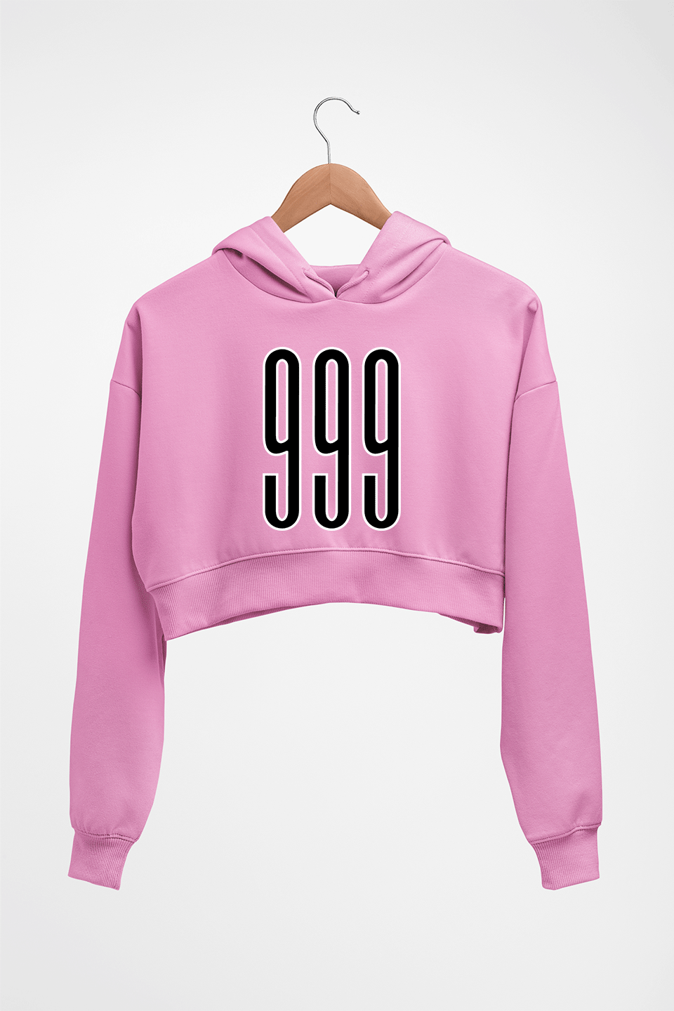 Juice WRLD 999 Crop HOODIE FOR WOMEN-Light Baby Pink-Ektarfa.online
