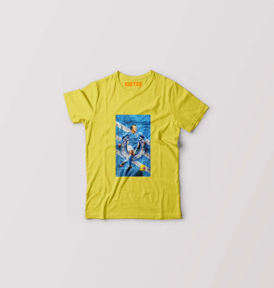 Erling Haaland T-Shirt for Boy/Girl-Yellow-Ektarfa.online