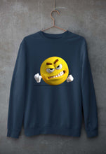 Load image into Gallery viewer, Angry Emoji Unisex Sweatshirt for Men/Women-Navy blue-Ektarfa.online
