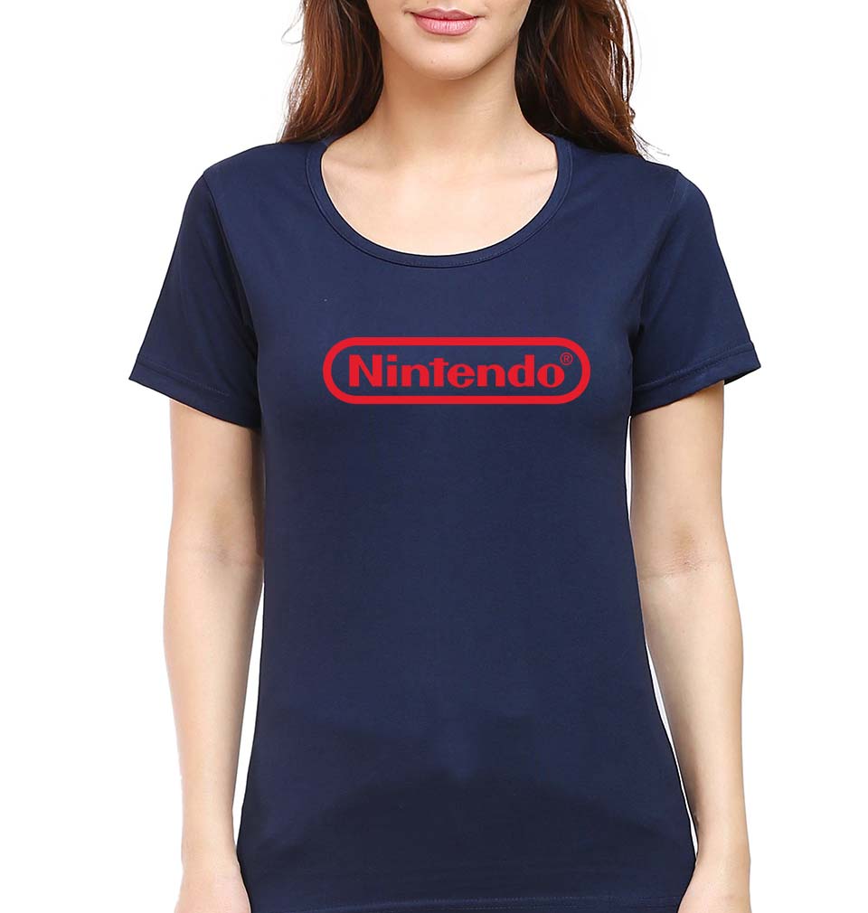 Nintendo T-Shirt for Women-Navy Blue-Ektarfa.online