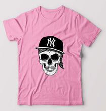 Load image into Gallery viewer, Hip Hop Skull NY T-Shirt for Men-Light Baby Pink-Ektarfa.online
