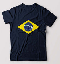 Load image into Gallery viewer, Brazil T-Shirt for Men-Navy Blue-Ektarfa.online

