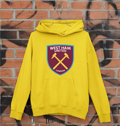 West-Ham Unisex Hoodie for Men/Women-Mustard Yellow-Ektarfa.online