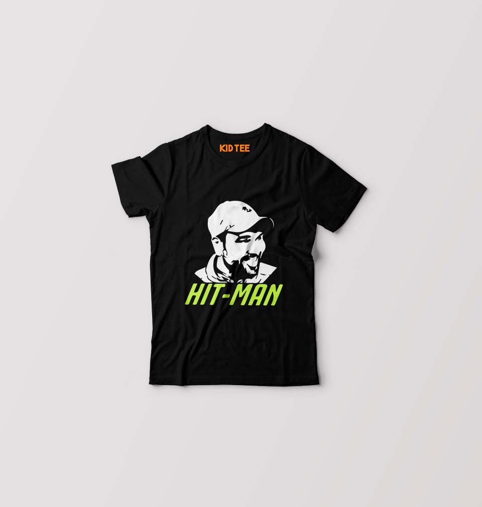 Rohit Sharma T-Shirt for Boy/Girl-Black-Ektarfa.online