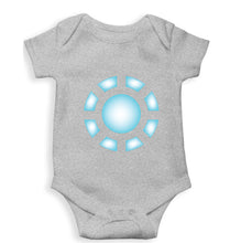 Load image into Gallery viewer, ARC REACTOR Iron Man Superhero Kids Romper For Baby Boy/Girl-0-5 Months(18 Inches)-Grey-Ektarfa.online
