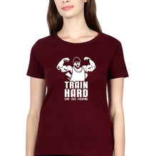 Load image into Gallery viewer, Gym T-Shirt for Women-Maroon-Ektarfa.online
