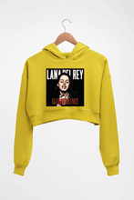Load image into Gallery viewer, Lana Del Rey Crop HOODIE FOR WOMEN-Mustard Yellow-Ektarfa.online
