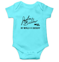 Load image into Gallery viewer, Justin Bieber Kids Romper For Baby Boy/Girl-0-5 Months(18 Inches)-Sky Blue-Ektarfa.online
