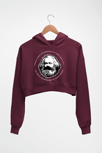 Load image into Gallery viewer, Karl Marx Crop HOODIE FOR WOMEN-Maroon-Ektarfa.online
