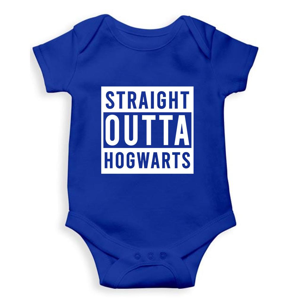 Harry Potter Hogwarts Kids Romper For Baby Boy/Girl-0-5 Months(18 Inches)-Royal Blue-Ektarfa.online