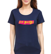 Load image into Gallery viewer, Sex Pistols T-Shirt for Women-Navy Blue-Ektarfa.online

