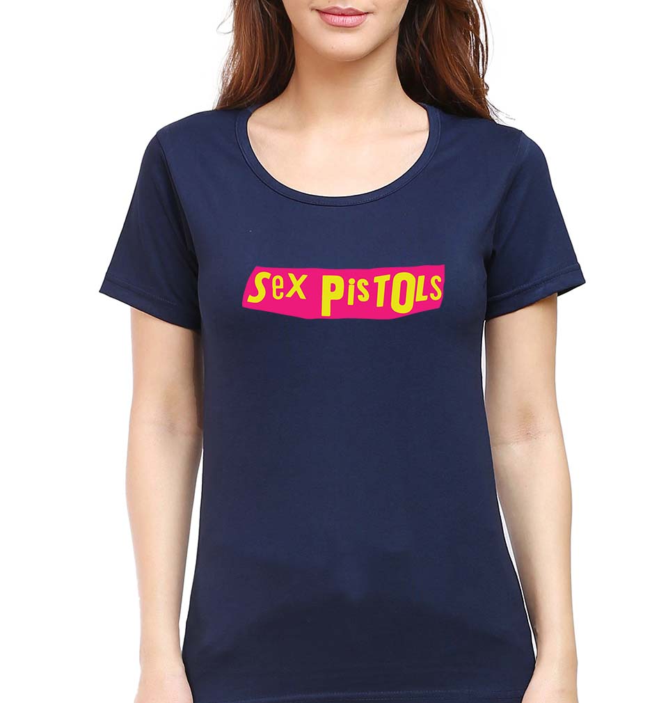 Sex Pistols T-Shirt for Women-Navy Blue-Ektarfa.online