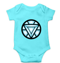 Load image into Gallery viewer, ARC REACTOR Iron Man Superhero Kids Romper For Baby Boy/Girl-0-5 Months(18 Inches)-Sky Blue-Ektarfa.online
