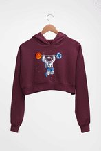 Load image into Gallery viewer, Gym Crop HOODIE FOR WOMEN-Maroon-Ektarfa.online
