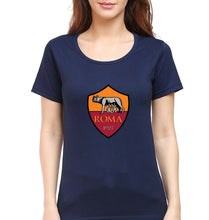 Load image into Gallery viewer, A.S. Roma T-Shirt for Women-Navy Blue-Ektarfa.online
