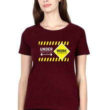 Load image into Gallery viewer, Gym Workout T-Shirt for Women-Maroon-Ektarfa.online
