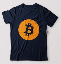 Load image into Gallery viewer, Cryptocurrency Bitcoin T-Shirt for Men-Navy Blue-Ektarfa.online
