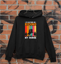 Load image into Gallery viewer, Horse Riding Unisex Hoodie for Men/Women-Black-Ektarfa.online
