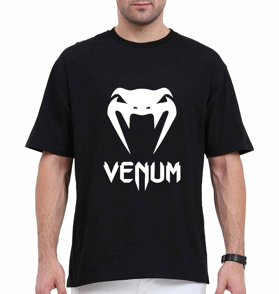 UFC Venum Oversized T-Shirt for Men-Black-Ektarfa.online