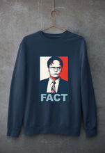 Load image into Gallery viewer, Dwight Schrute Fact Unisex Sweatshirt for Men/Women-Navy Blue-Ektarfa.online
