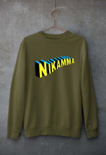 Load image into Gallery viewer, Nikamma Unisex Sweatshirt for Men/Women-Olive Green-Ektarfa.online

