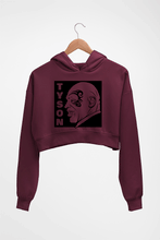 Load image into Gallery viewer, Mike Tyson Crop HOODIE FOR WOMEN-Maroon-Ektarfa.online
