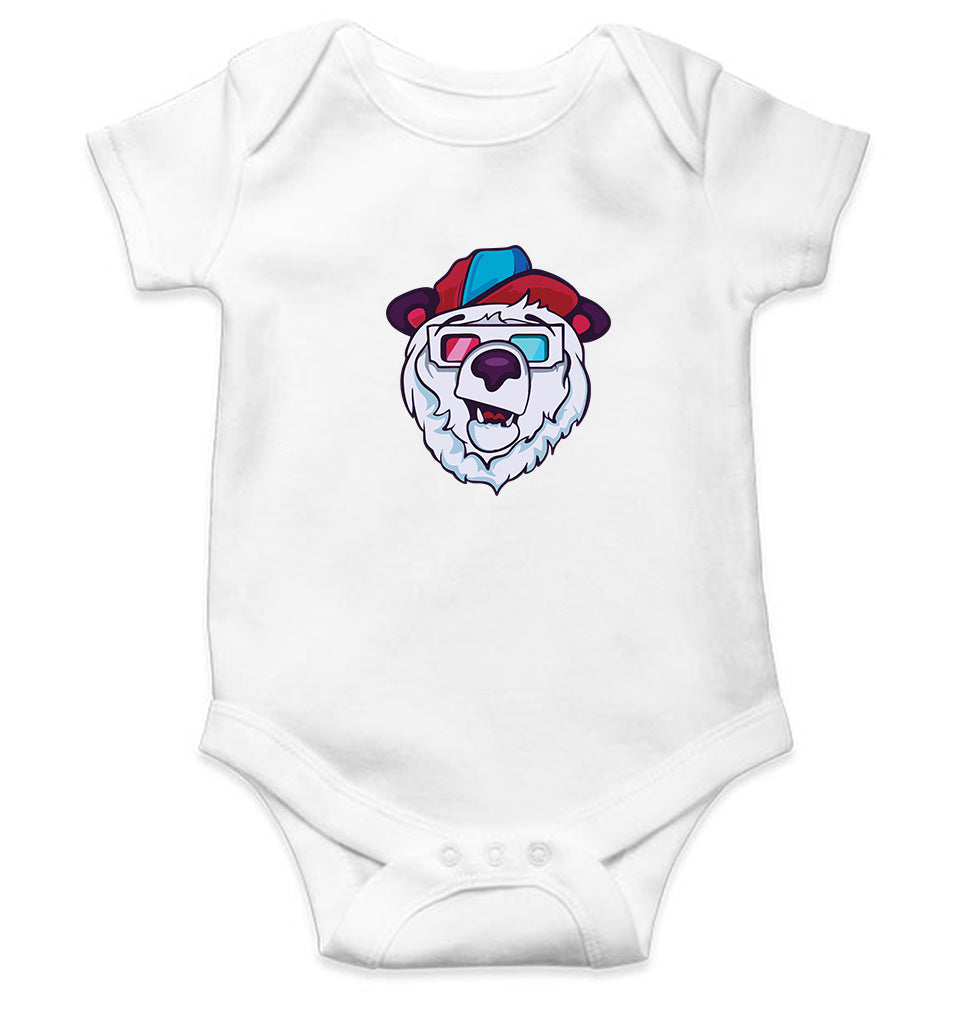 Bear Kids Romper For Baby Boy/Girl-0-5 Months(18 Inches)-White-Ektarfa.online