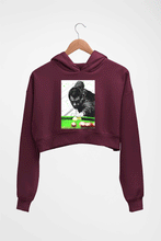 Load image into Gallery viewer, Ronnie O&#39;Sullivan Snooker Crop HOODIE FOR WOMEN-Maroon-Ektarfa.online
