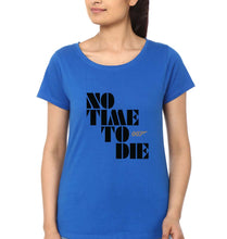 Load image into Gallery viewer, No Time To Die James Bond 007 T-Shirt for Womena-Royal Blue-Ektarfa.online
