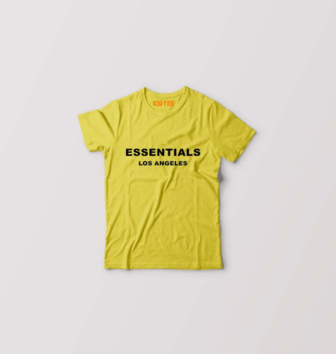 Essentials Kids T-Shirt for Boy/Girl-Yellow-Ektarfa.online