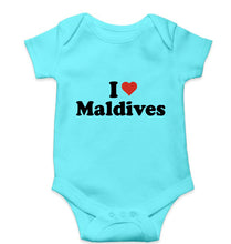 Load image into Gallery viewer, I Love Maldives Kids Romper For Baby Boy/Girl-0-5 Months(18 Inches)-Sky Blue-Ektarfa.online
