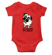 Load image into Gallery viewer, PUG Kids Romper For Baby Boy/Girl-0-5 Months(18 Inches)-Red-Ektarfa.online
