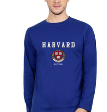 Load image into Gallery viewer, Harvard Full Sleeves T-Shirt for Men-Royal Blue-Ektarfa.online

