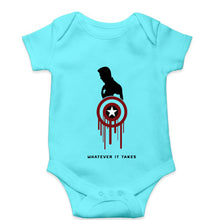 Load image into Gallery viewer, Captain America Superhero Kids Romper For Baby Boy/Girl-Sky Blue-Ektarfa.online
