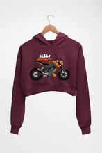 Load image into Gallery viewer, Duke Crop HOODIE FOR WOMEN-Maroon-Ektarfa.online
